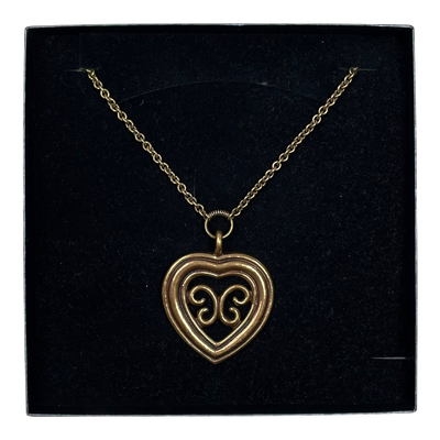 Kalevala Koru utajärven sydän necklace, bronze