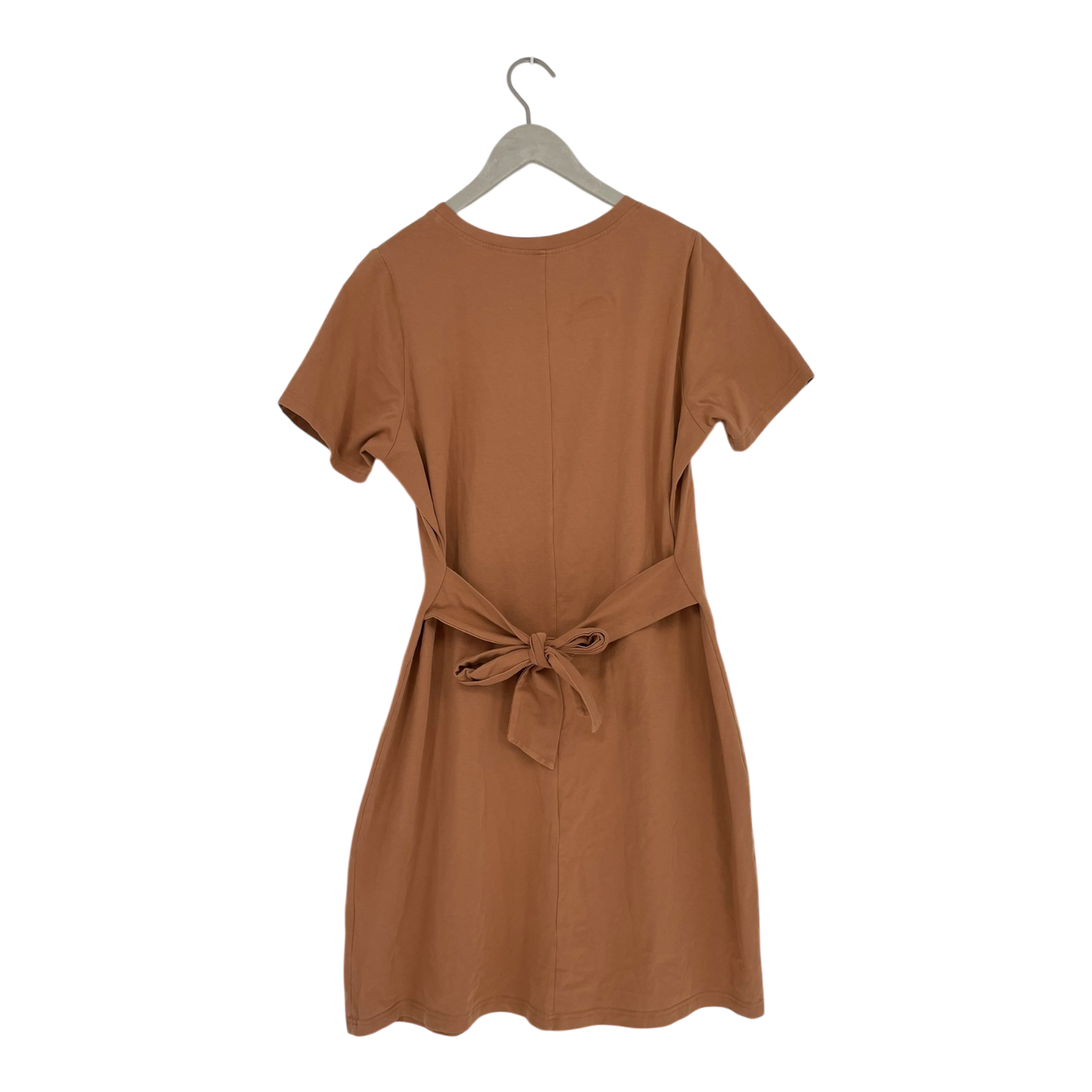 Kaiko t-shirt belted dress, caramel brown | woman L