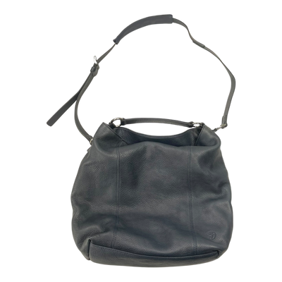 Harold's Bags leather chaza pouch, blue/black