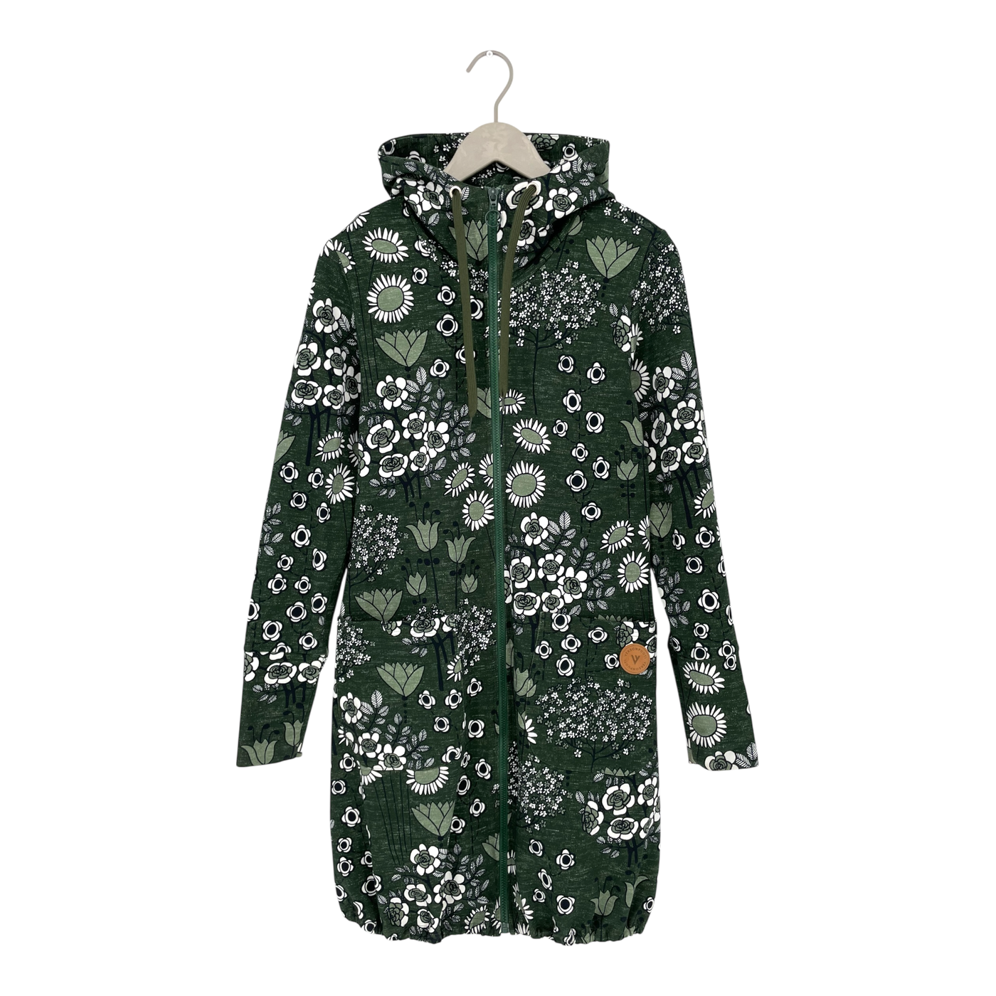 Versonpuoti jemma hooded tunic, flowers | woman S