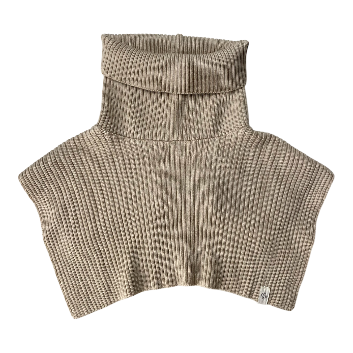 Kaiko merino rib neck warmer, wheat