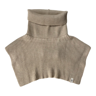 Kaiko merino rib neck warmer, wheat