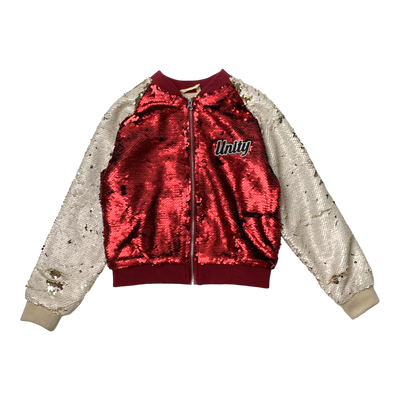 Molo hubertha bomber jacket, carmine red | 122cm