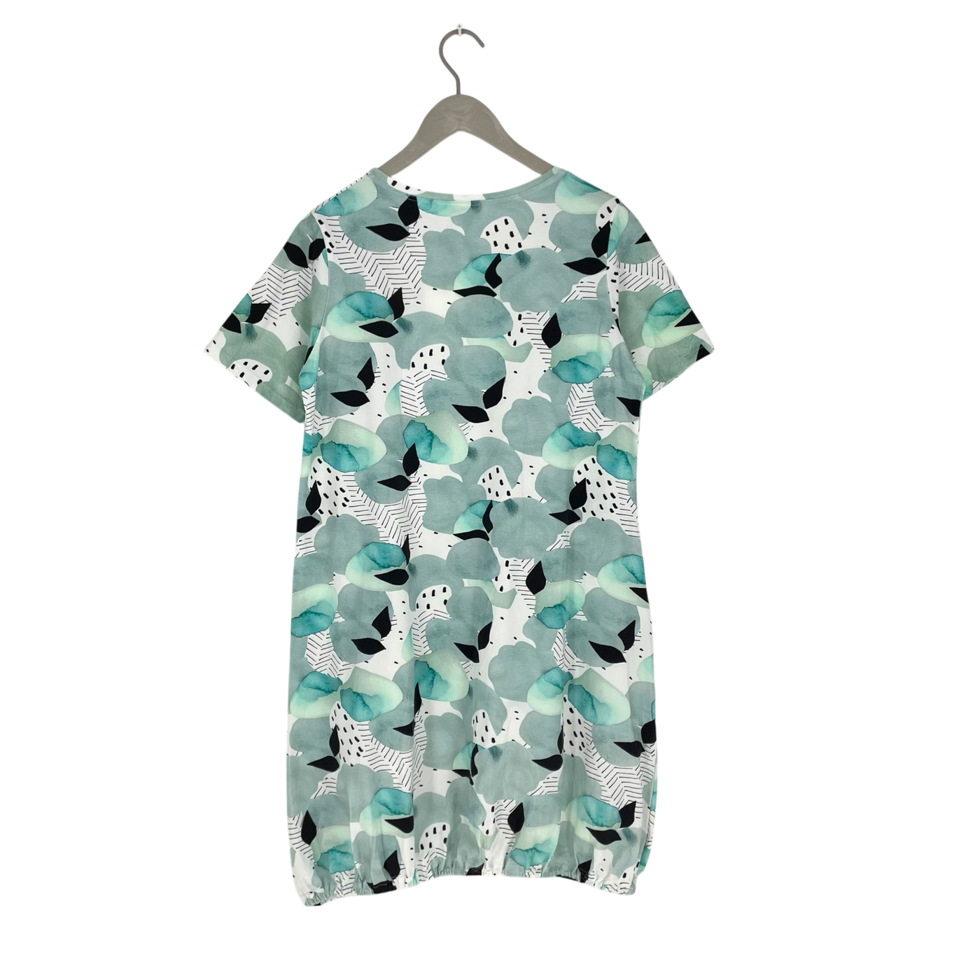Taimi pocket tunic, turquoise watercolor | woman XL