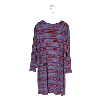 Marimekko huuhkatti tattari dress, blue/brown | woman XXL