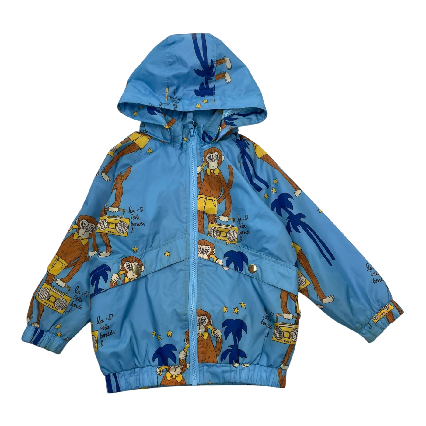 Mini Rodini wind jacket, monkey | 92/98cm