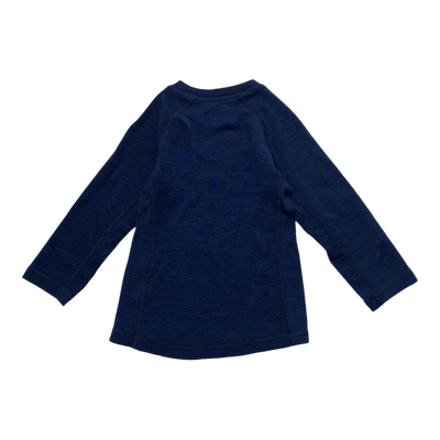 Reima wool baselayer shirt, midnight blue | 90cm