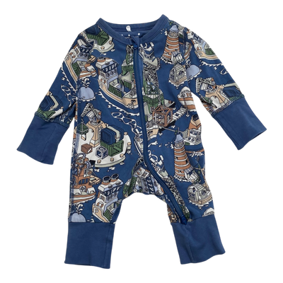 Polarn O. Pyret jumpsuit, blue | 50/56cm