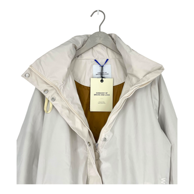 Embassy of Bricks and Logs oudega rain jacket, pale sand | unisex S