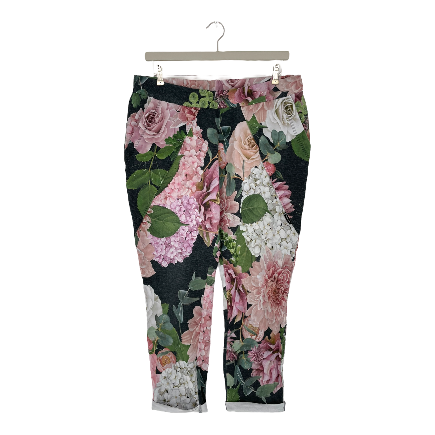 Ommellinen kolmio sweatpants, kukkakimppu | woman 3XL