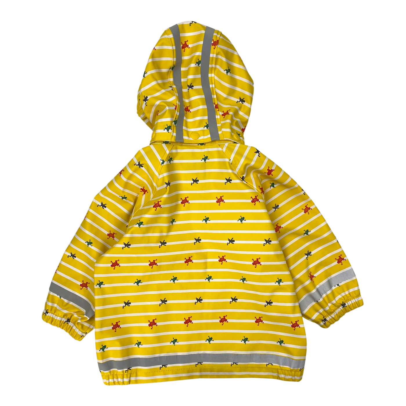 Polarn o. Pyret rain jacket, yellow stripes | 86/92cm