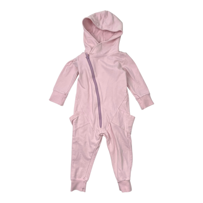 Gugguu sweat jumpsuit, light pink | 92cm