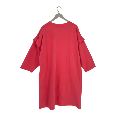Aarre dallas sweat tunic dress, coral | woman 3XL