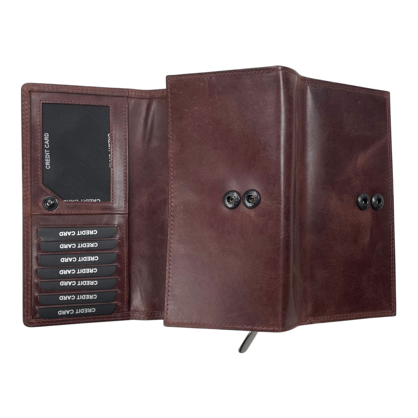 Holzrichter leather wallet, brown