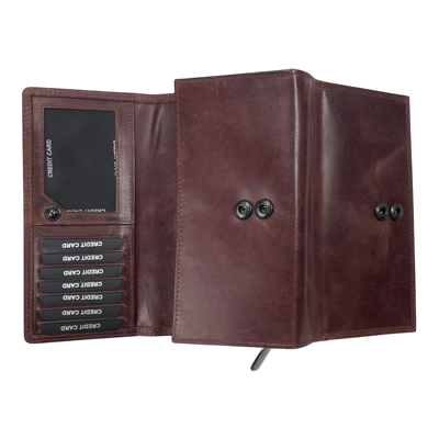 Holzrichter leather wallet, brown