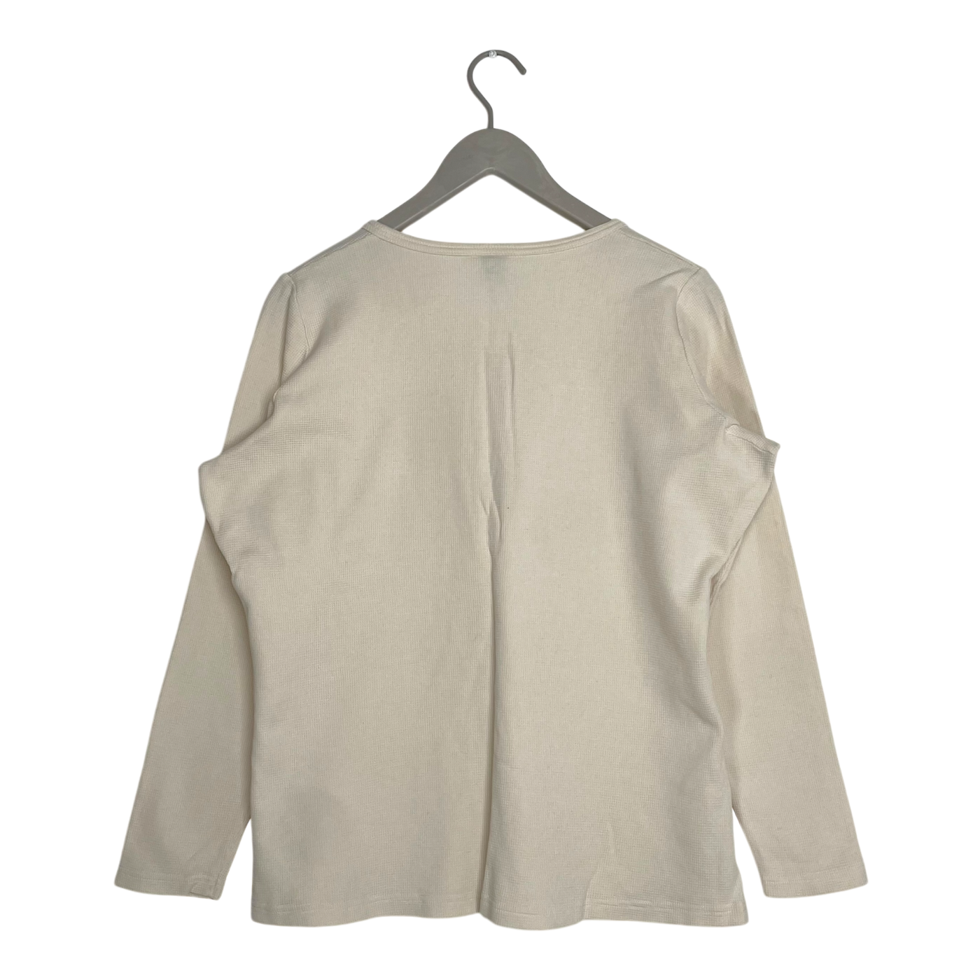 Kaiko waffle shirt, cream | woman XL