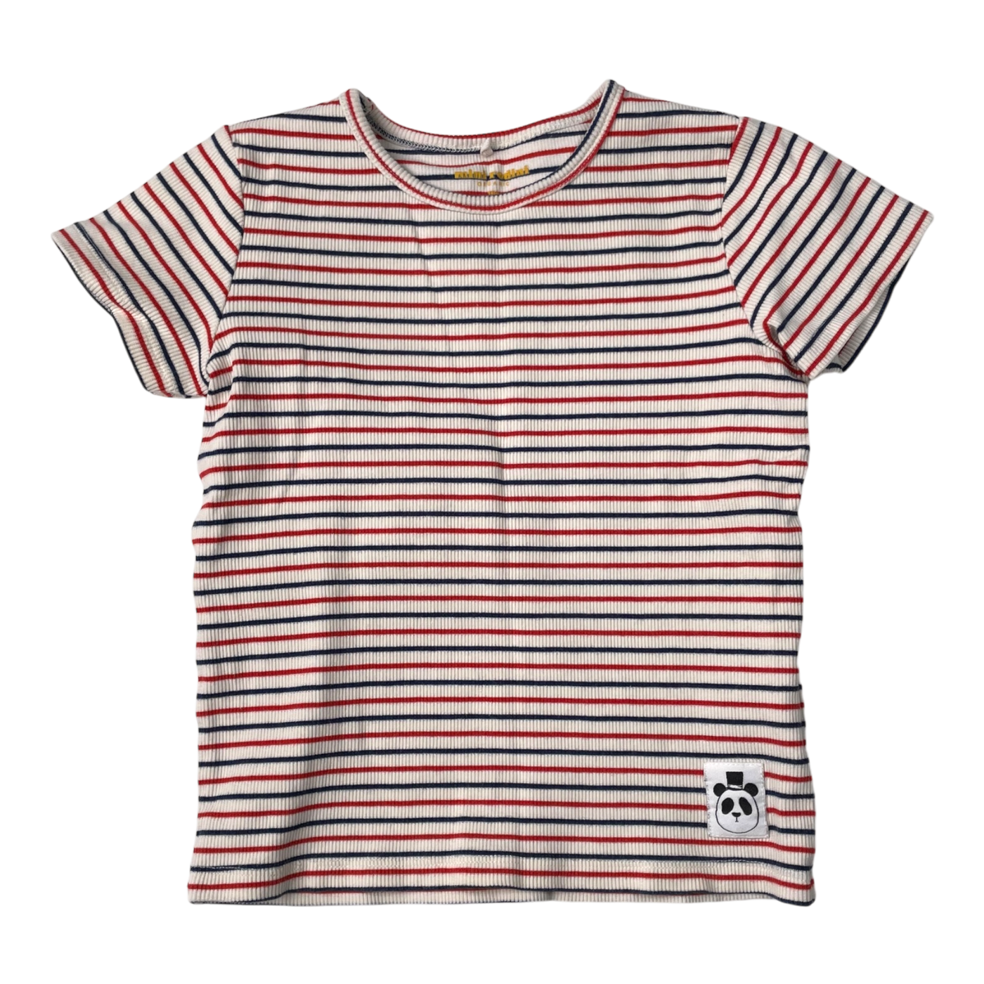 Mini Rodini rib t-shirt, stripe | 104/110cm