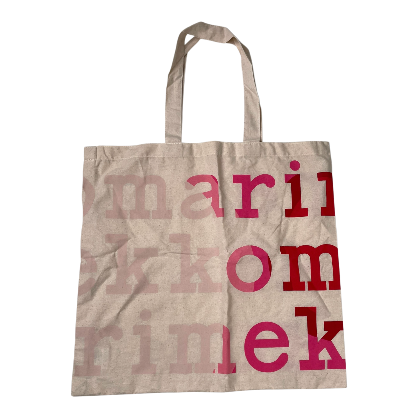 Marimekko logo bag, vanilla & pink | onesize