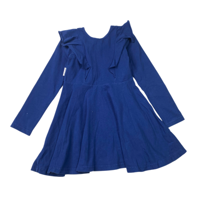 Gugguu frilla dress, midnight blue | 110cm