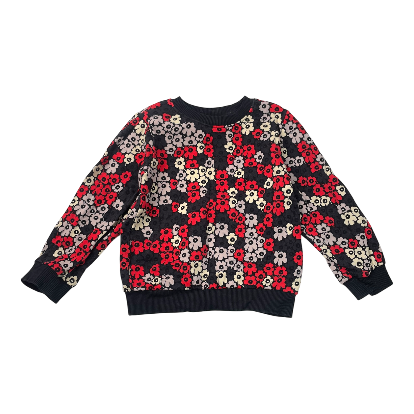 Marimekko kuulas sweatshirt, unikko | 116/122cm