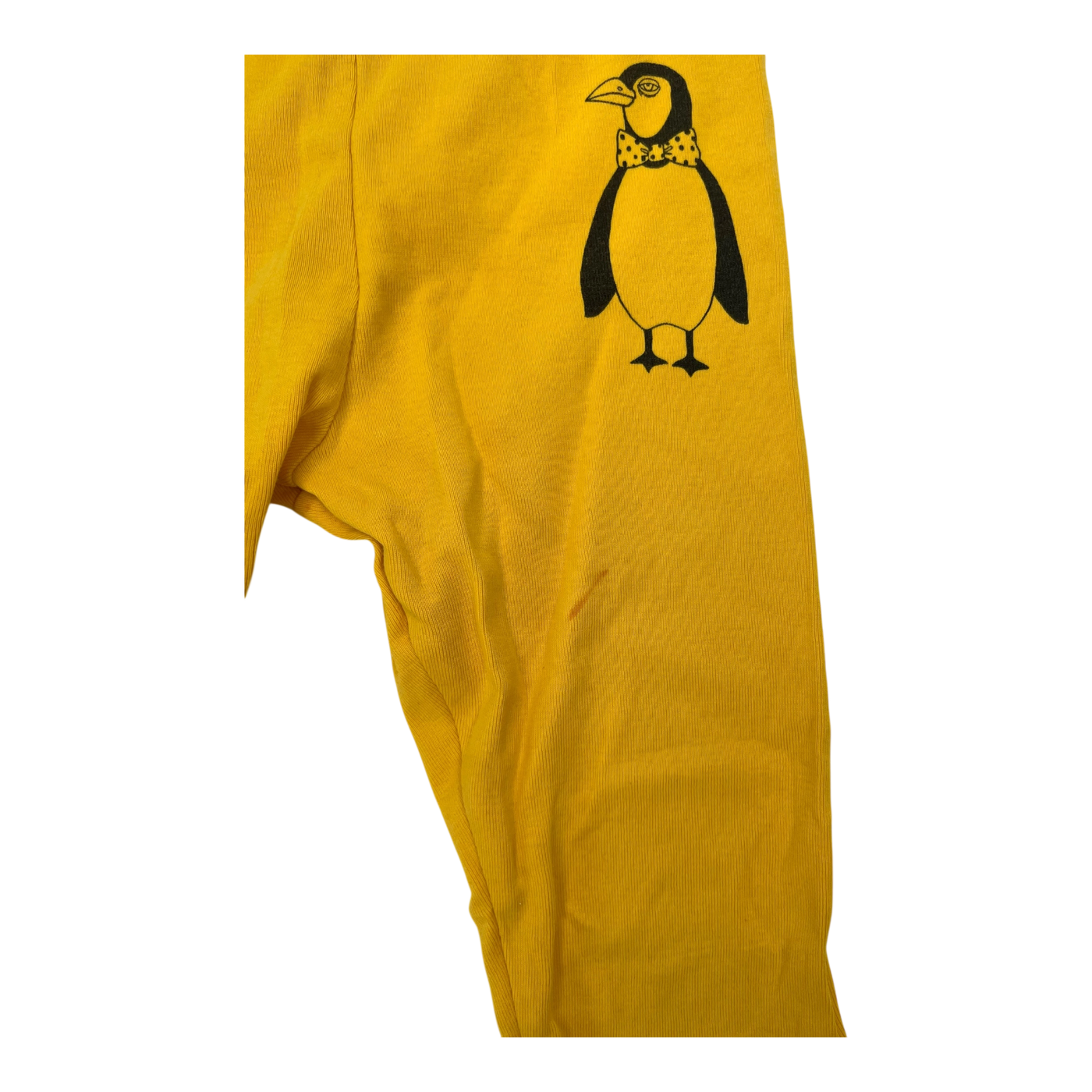 Mini Rodini leggings, yellow penguin | 92/98cm