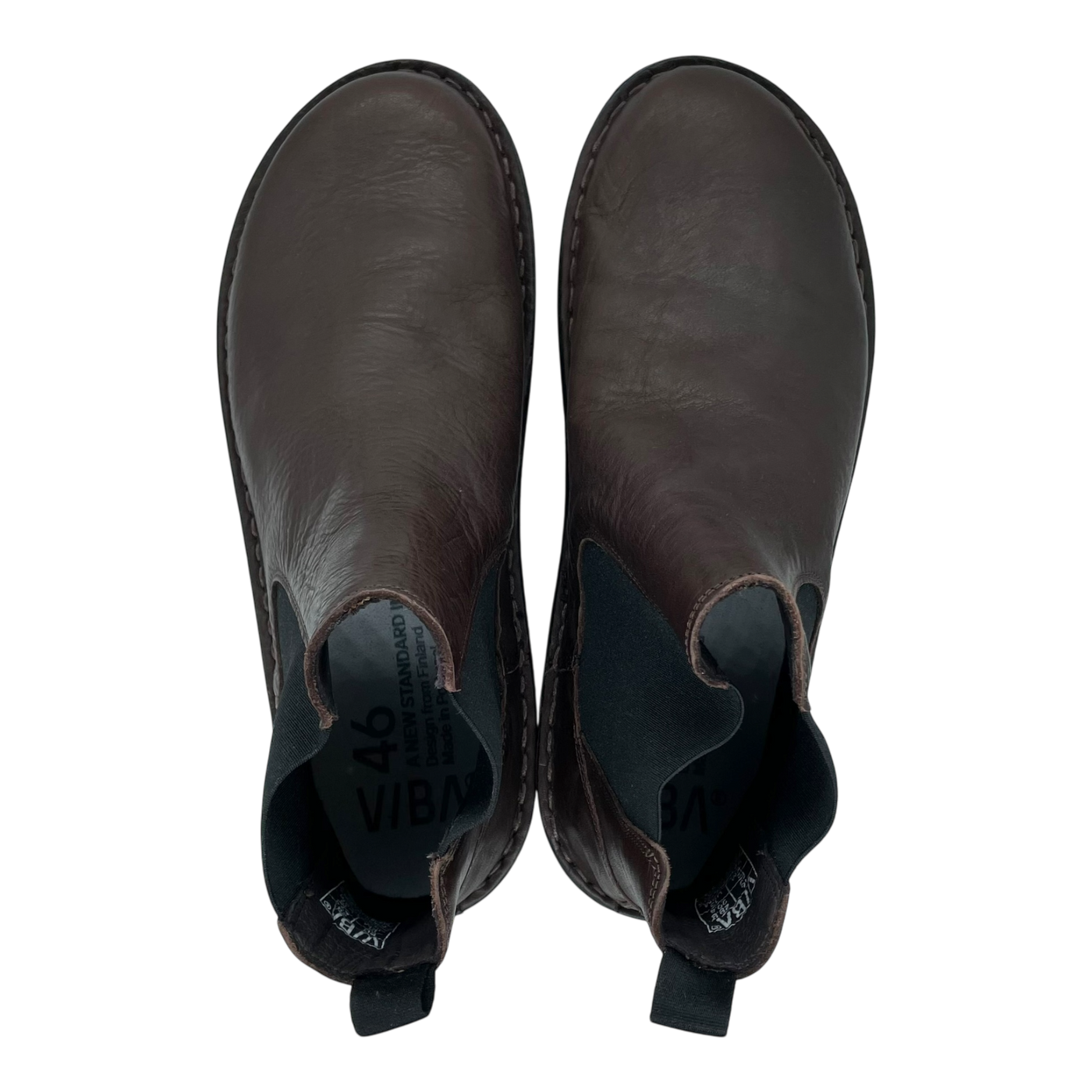 VIBAe Helsinki leather boots, cocoa brown | 46