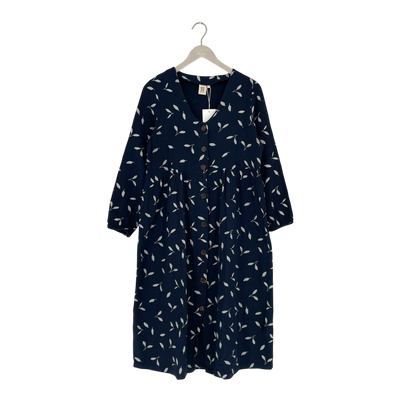 Kaiko muslin button dress, indigo wind | woman S