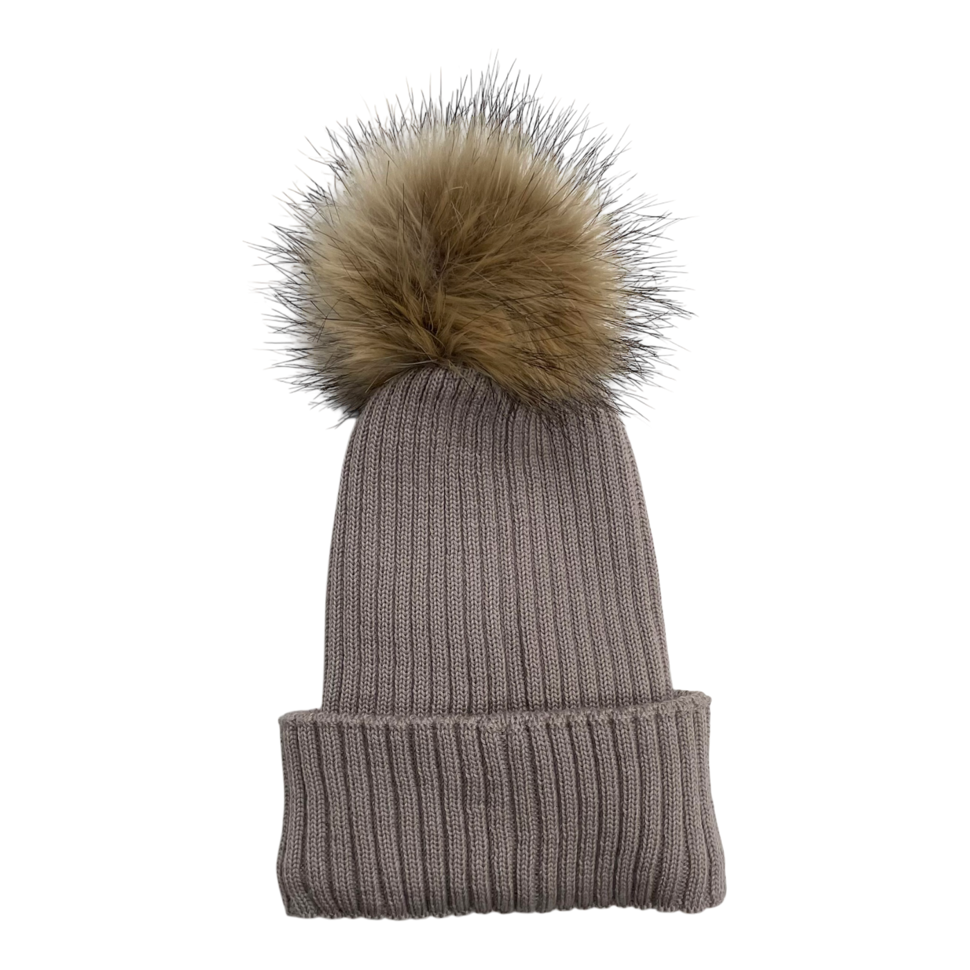 Gugguu Merino pelziger Mütze, Mandel | Xl