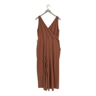 Kaiko wrap jumpsuit, caramel | woman L