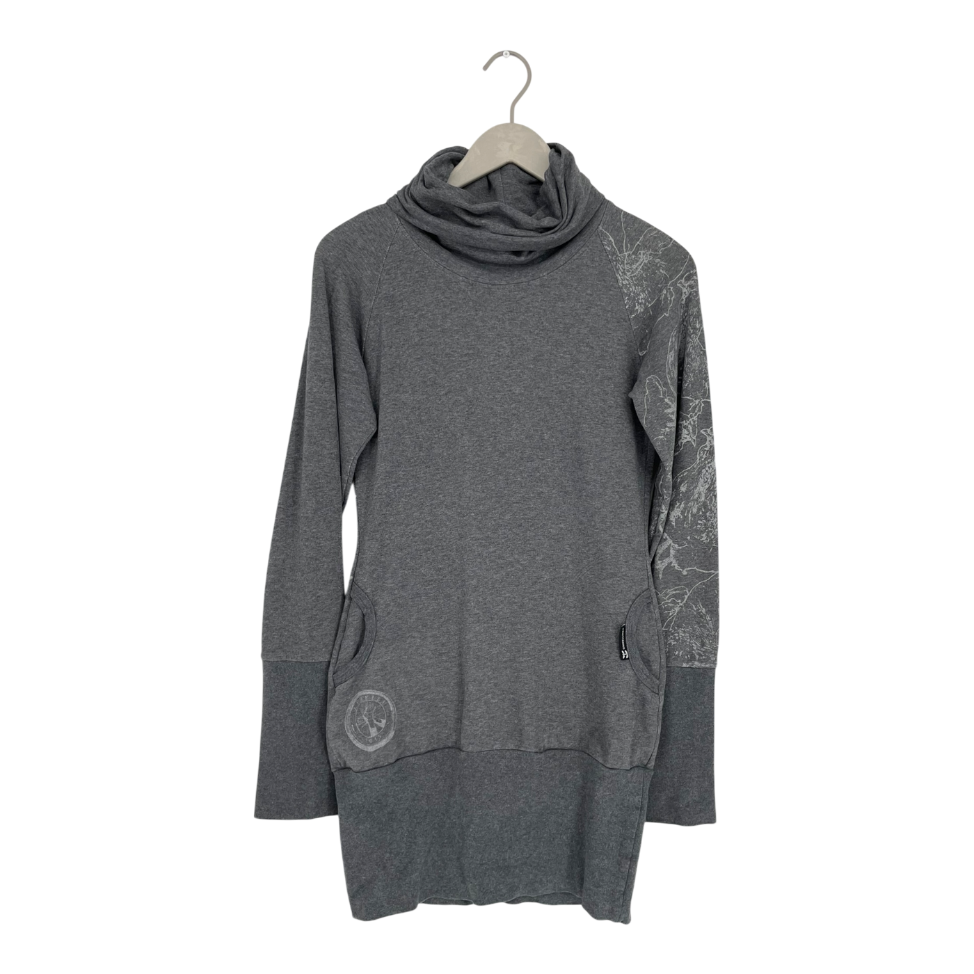 Ommellinen hooded tunic, grey | woman M