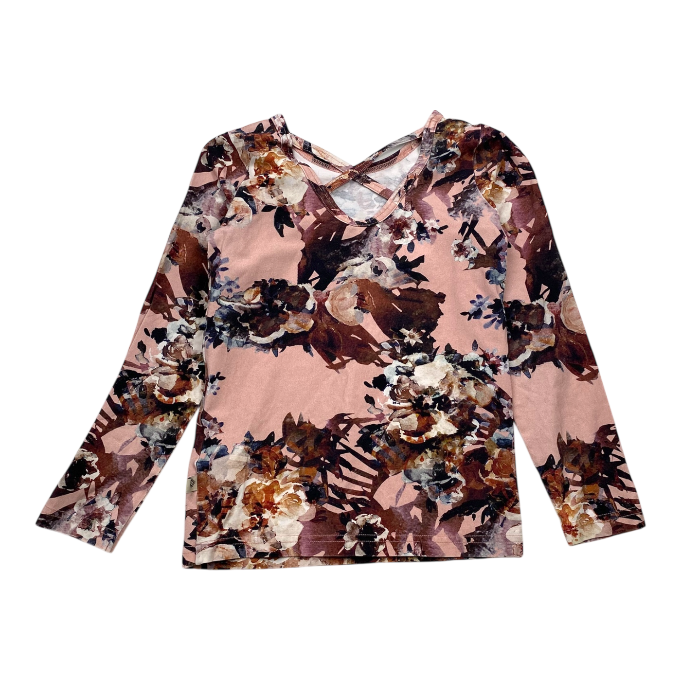 Kaiko cross shirt, flower | 122cm