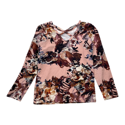 Kaiko cross shirt, flower | 122cm