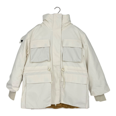 Embassy of Bricks and Logs norfolk parka, white | unisex S