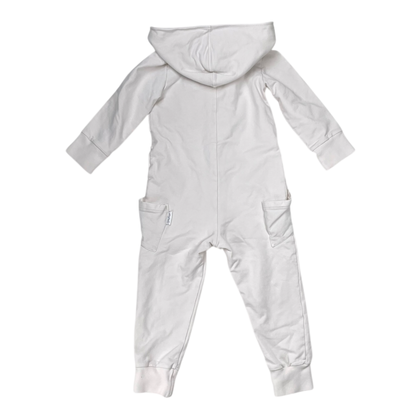 Gugguu sweat jumpsuit, white | 104cm