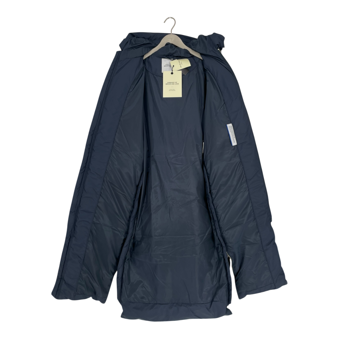 Embassy of Bricks and Logs lourdes puffer jacket, dark navy | unisex S