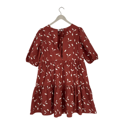 Kaiko tiered mini dress, mahogany wind | woman M