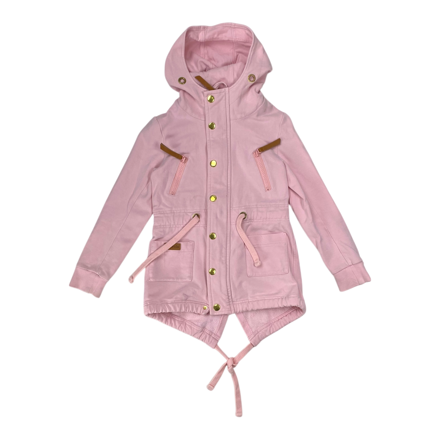 Metsola sweat jacket, light pink | 110/116cm