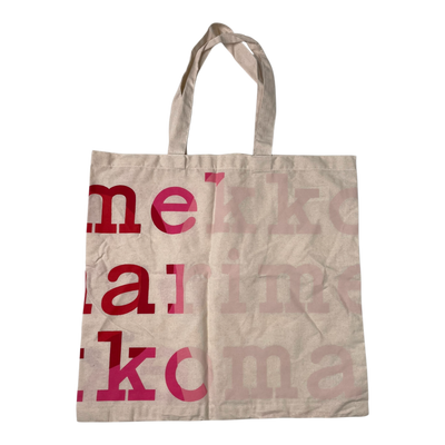 Marimekko logo bag, vanilla & pink | onesize