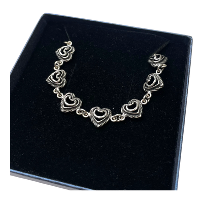 Kalevala Koru talon sydän bracelet, silver