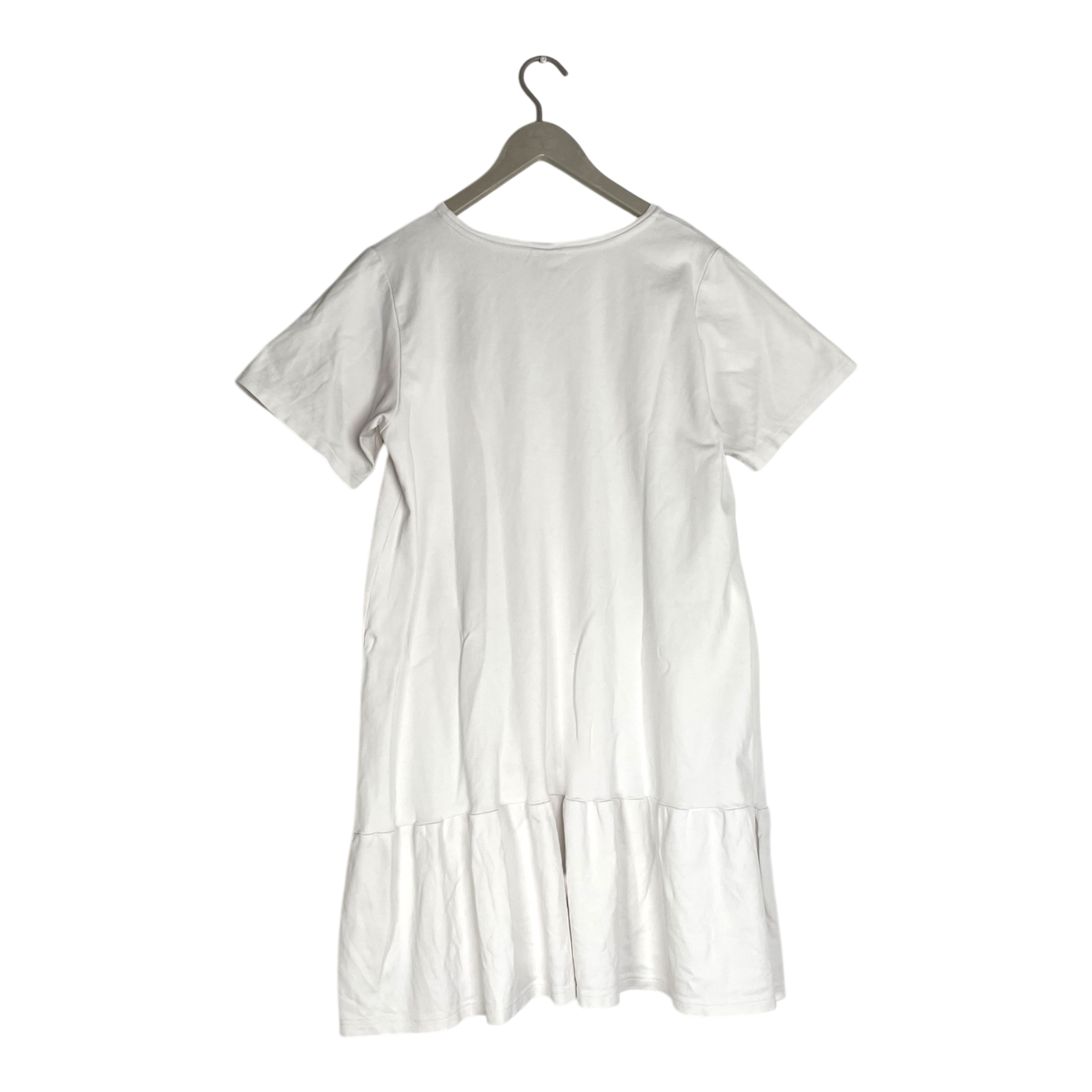 Kaiko ruffle t-shirt dress, white | woman L