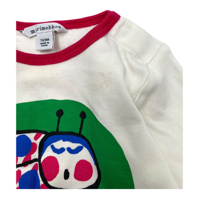 Marimekko tricot shirt, white | 74cm