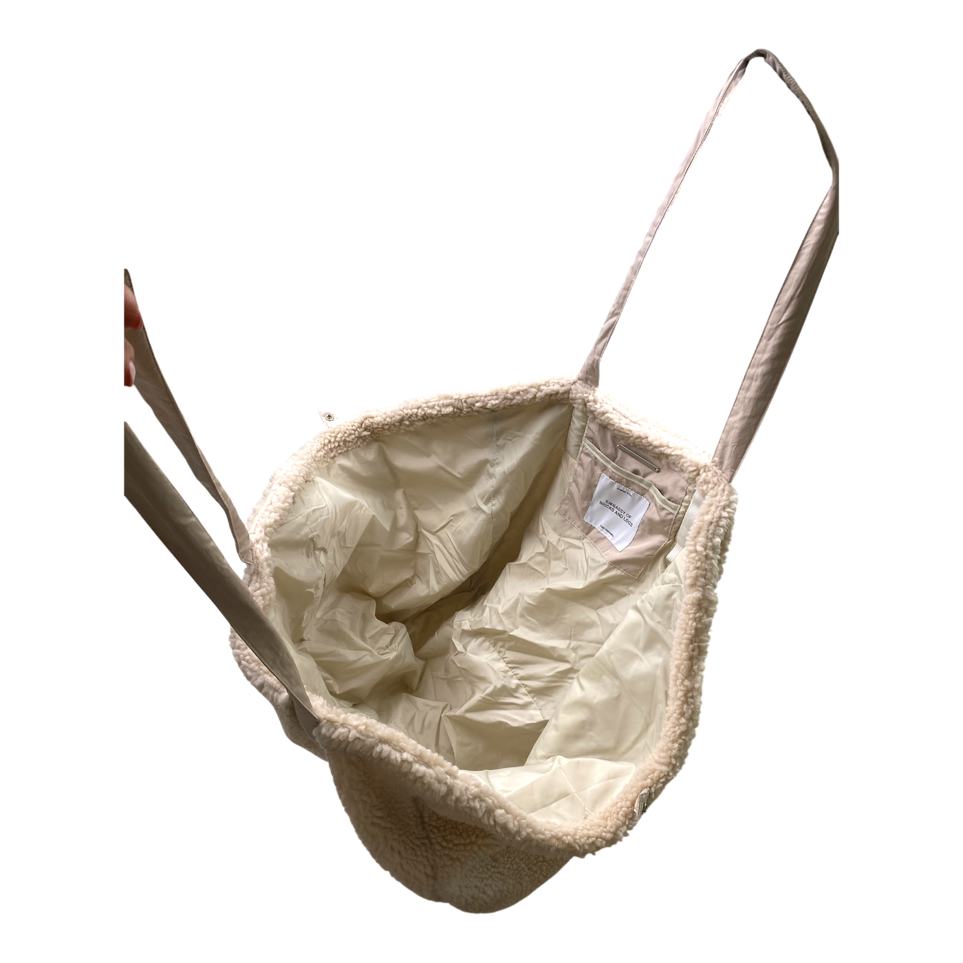 Embassy of Bricks and Logs kodiak combat teddy bag, cream | onesize