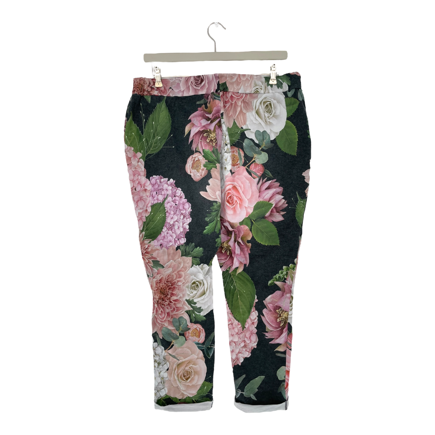 Ommellinen kolmio sweatpants, kukkakimppu | woman 3XL