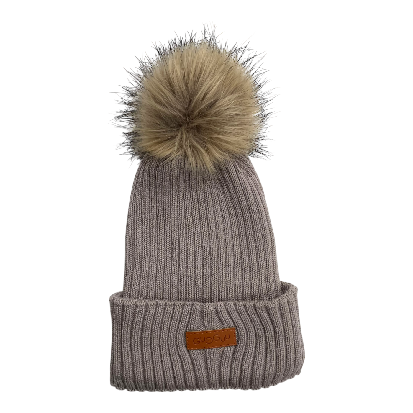 Gugguu Merino pelziger Mütze, Mandel | Xl