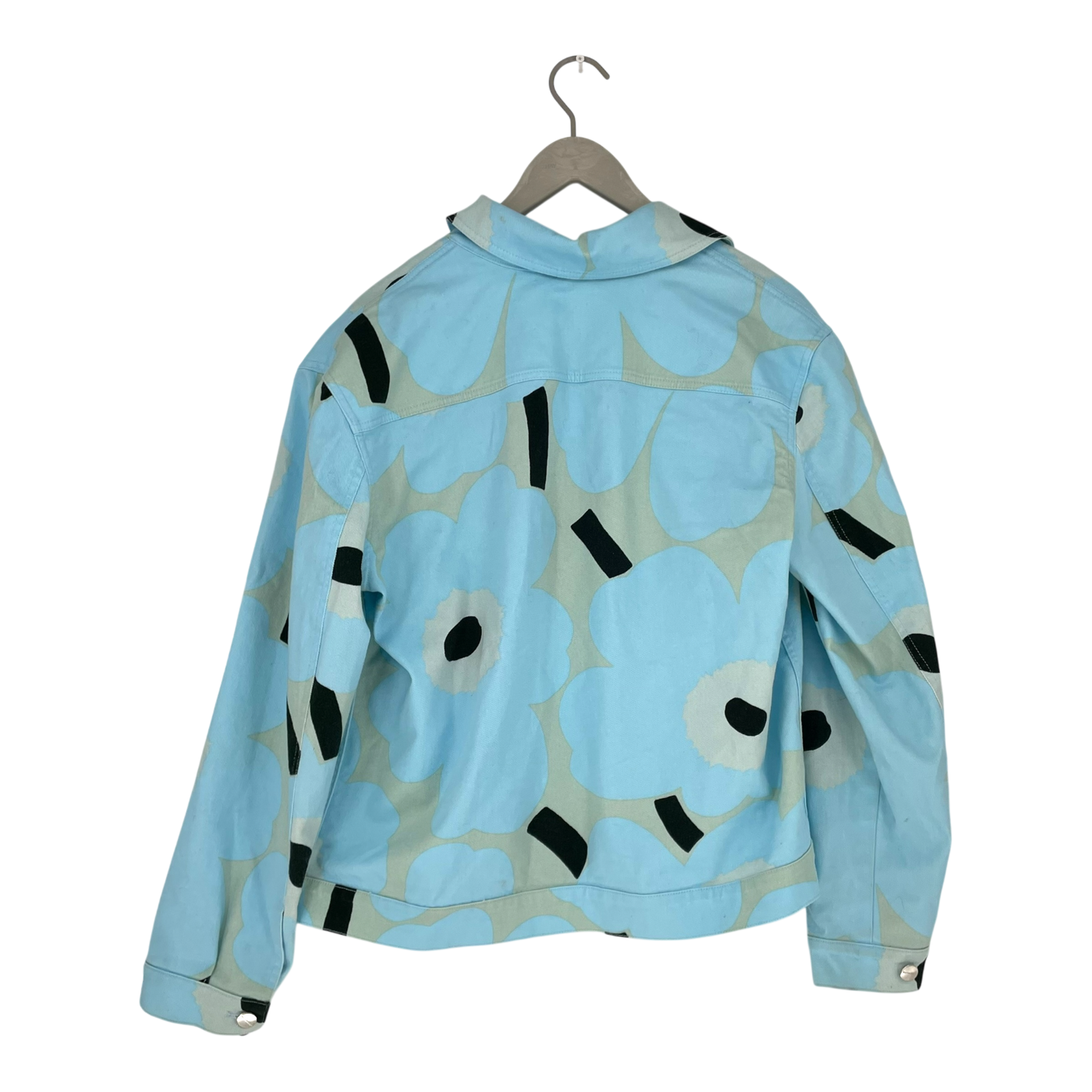 Marimekko denim jacket, unikko | woman M
