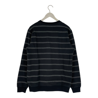 Makia aatos light sweatshirt, stripes | man M