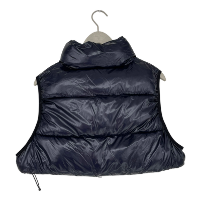 Embassy of Bricks and Logs vienna puffer vest, shiny dark navy | unisex S