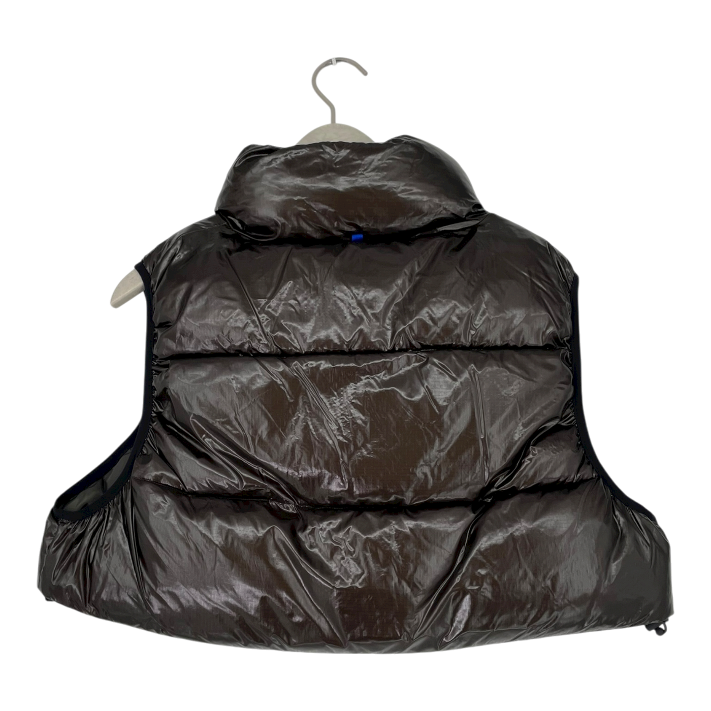 Embassy of Bricks and Logs vienna puffer vest, shiny dark brown | unisex S
