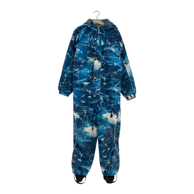 Molo polaris fur winter overall, blue | 128cm