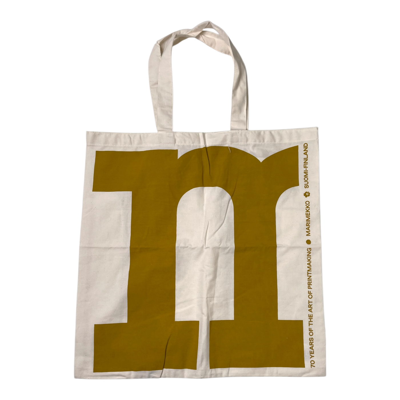 Marimekko logo bag, ivory & gold | onesize